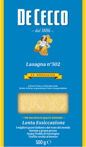 Pasta, Lasagne durumvete